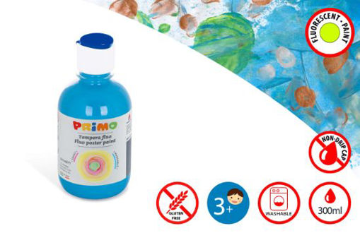 Picture of PRIMO 300ML FLUORESCENT POSTER PAINT TURQUOISE